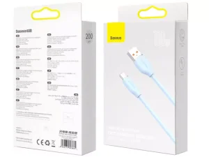 کابل شارژ سریع یواس‌بی به تایپ‌سی 2 متری 100وات بیسوس Baseus USB to Type-C fast charging cable 2M 100W CAGD010103