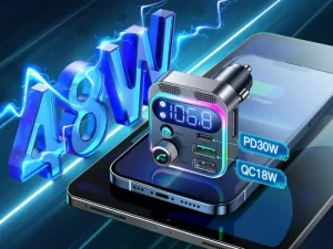 شارژر فندکی 48 وات و اف ام پلیر جویروم Joyroom JR-CL16 48W Car Wireless FM Transmitter and charger