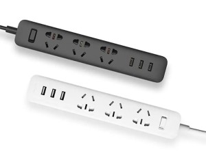 چند راهی سه سوکت و سه یو اس بی شیائومی Xiaomi Mi Power Strip Europlug XMCXB01QMN