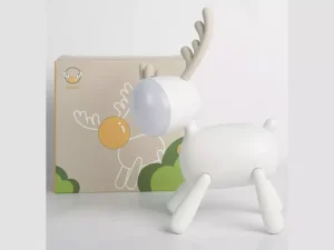 چراغ رومیزی سیلکونی فانتزی شارژی طرح گوزن L17 Cartoon deer small night light USB charging