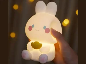 چراغ رومیزی فانتزی شارژی تایمردار Youqian Rabbit Night Lamp XR-MM-L2208