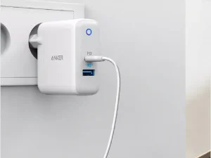 شارژر دیواری یو اس بی و تایپ سی 35 وات انکر Anker PowerPort PD+ 2 Dual Port High Speed Wall Charger A2636L21