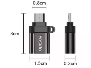 مبدل او تی جی یو اس بی به میکرو یو اس بی یسیدو Yesido GS07 USB to MicroUSB converter