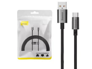 کابل سوپر فست شارژ یو اس بی به تایپ سی 100 وات 2 متر بیسوس Baseus Superior Series Fast Charging Data Cable USB to Type-C 100W P10320102114-02