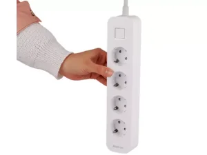 چند راهی برق ارت دار چهار سوکت هادرون Hadron P24 4 AC Way Power Strip 16A