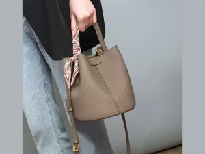 کیف دوشی زنانه چرمی با ظرفیت بزرگ Viney women&#39;s bag versatile leather portable bucket bag 4368