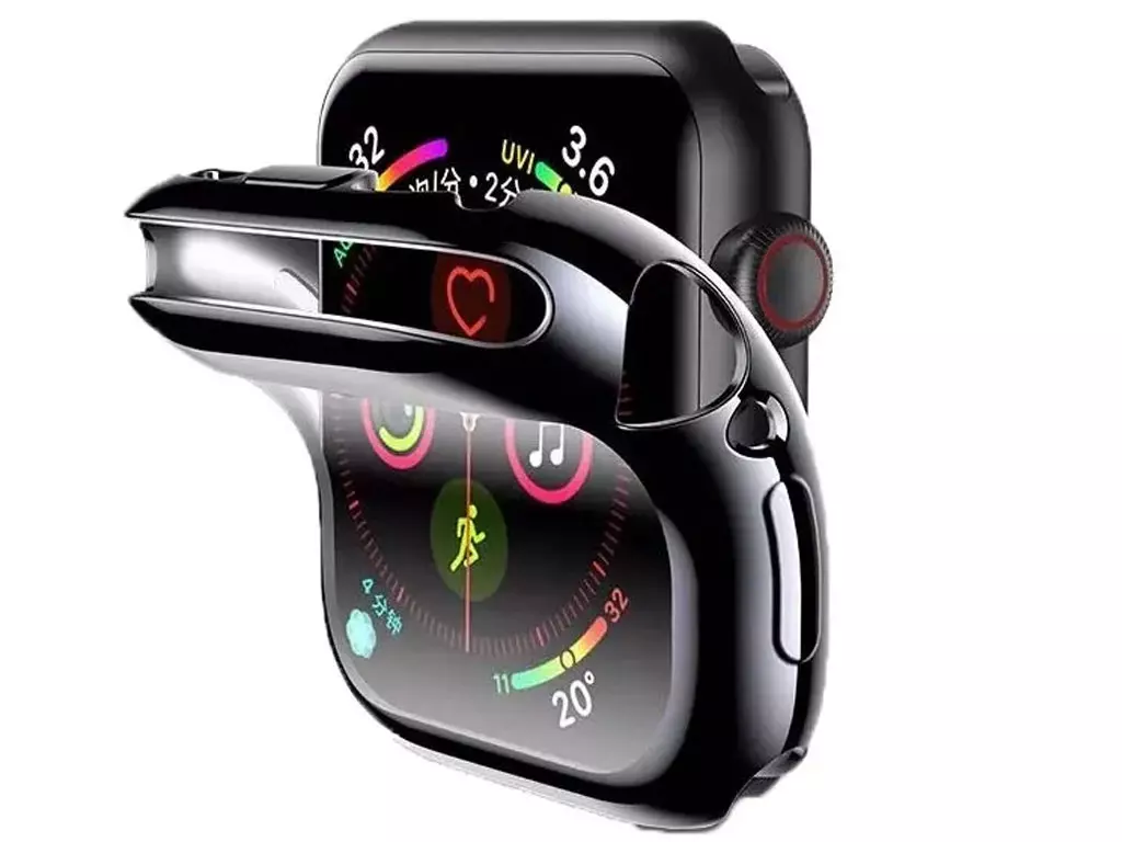 قاب و گلس اپل واچ 40 میلی‌متری سری 4 یوسامز USAMS US-BH485 Full Protector Apple Watch 40 MM