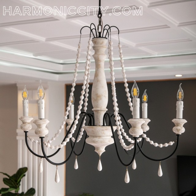 لوستر کلاسیک مهره‌دار - جلوه‌ای از هنر و زیبایی