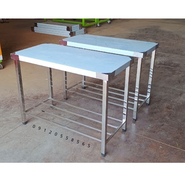 میز استیل 120 * 60 سانتیمتر | میز کار صنعتی