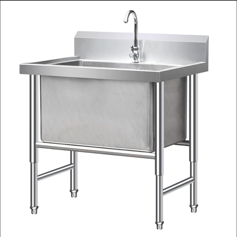 سینک صنعتی تک لگن ۱m: انتخاب بهینه برای آشپزخانه‌های حرفه‌ای