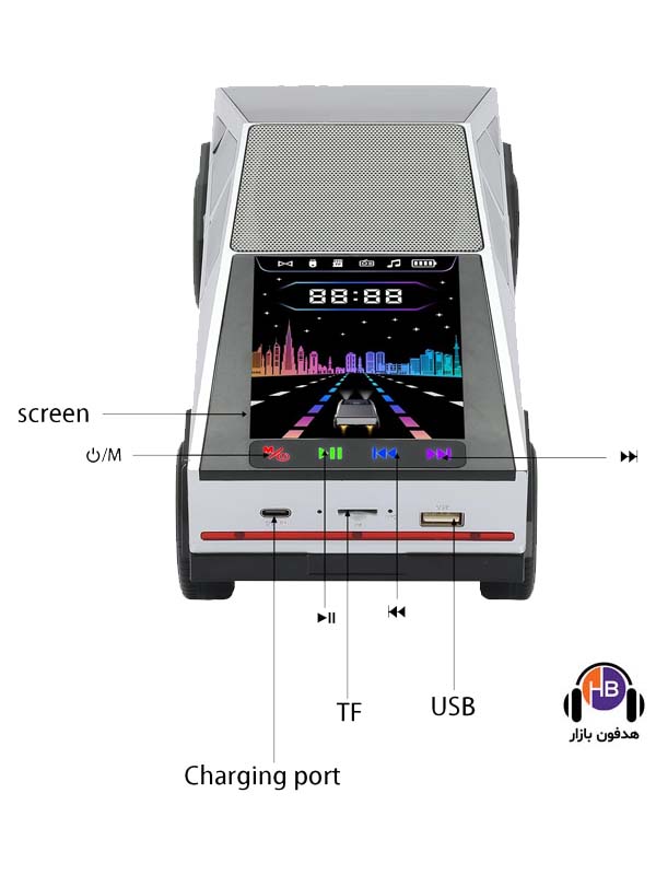 اسپیکر بلوتوثی طرح ماشین تسلا وستر مدل WS-580