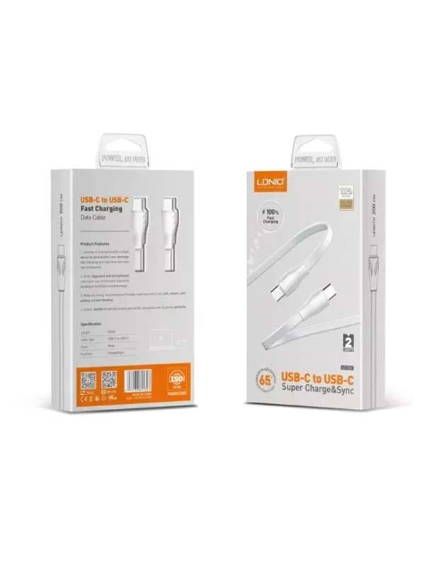 کابل دو سر تایپ سی الدینیو مدل LC131 فست شارژ