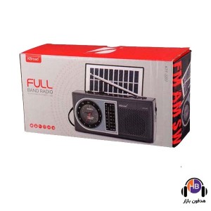 رادیو سه موج و اسپیکربلوتوث شارژی KBroad KTF-2207 با ساعت عقربه ای