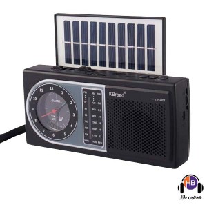 رادیو سه موج و اسپیکربلوتوث شارژی KBroad KTF-2207 با ساعت عقربه ای