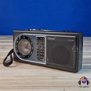 رادیو سه موج و اسپیکربلوتوث شارژی KBroad KTF-2207 با ساعت عقربه ای
