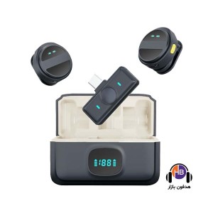 میکروفون بی سیم یقه ای دو کاربر دکتر تد مدل SX21  با رابط تایپ سی