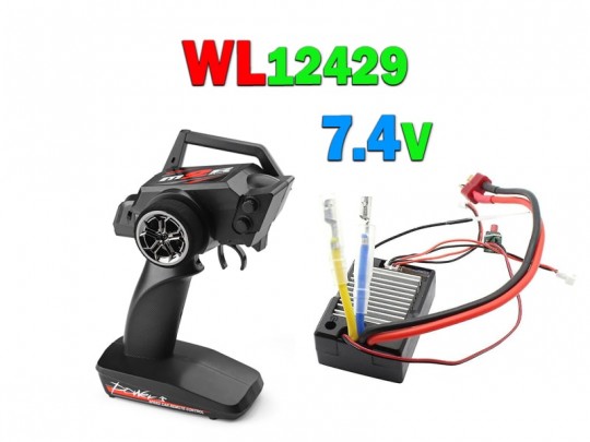 دسته کنترل و برد ماشین کنترلی مدل دبلیو ال تویز 12429 ( ولتاژ 7.4)