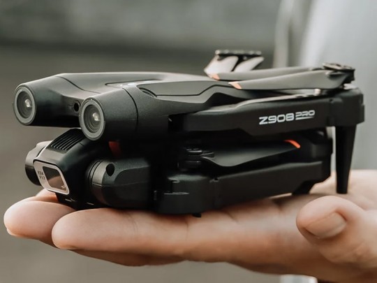کوادکوپتر z908pro با دو دوربین آنلاین  تنظیم ارتفاع پرواز و فرود آسان و ...