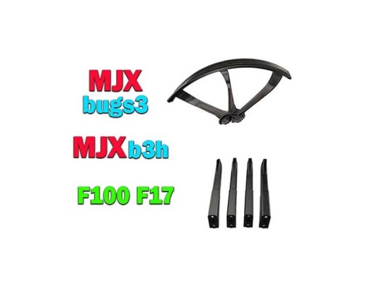 پک کوادکوپتر  MJX BUGS 3  و F100 و F17