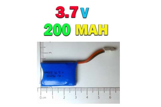 باتری لیتیوم پلیمر 200 میلی آمپر (200MAH)