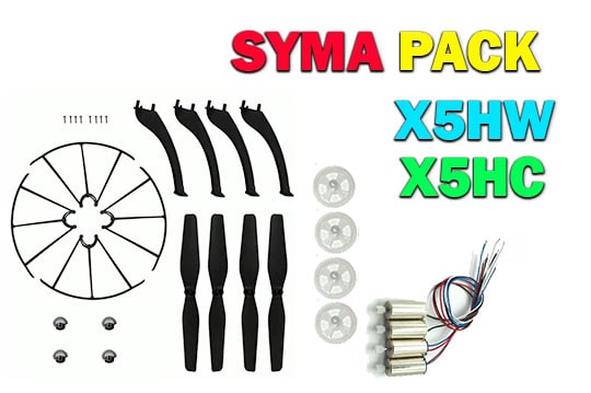 پک قطعات یدکی کوادکوپتر سیما syma x5hw-x5hc