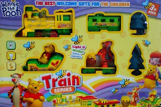 قطار ریلی کارتونی مدل پو