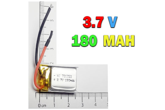 باتری لیتیوم پلیمر 180میلی آمپر (180MAH)