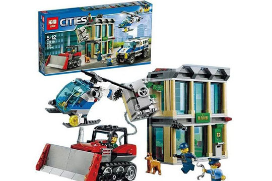 سرقت از بانک لگویی 605 تیکه آیتم LEPIN 02019 Bulldozer Break