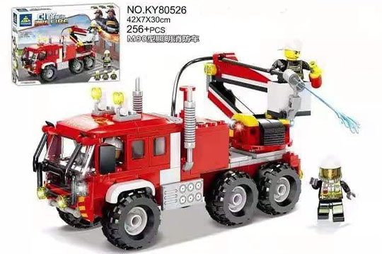 ماشین لگویی آتش نشانی 256 تیکه آیتم 80526