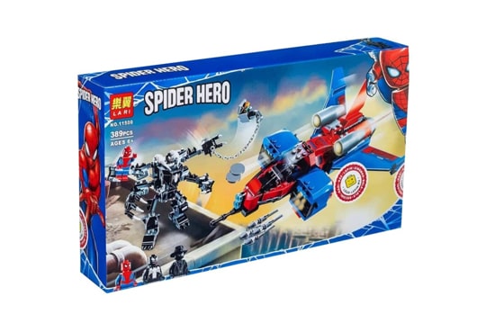 لگوی ربات و هواپیمای مرد عنکبوتی 389 تیکه آیتم lari 11500