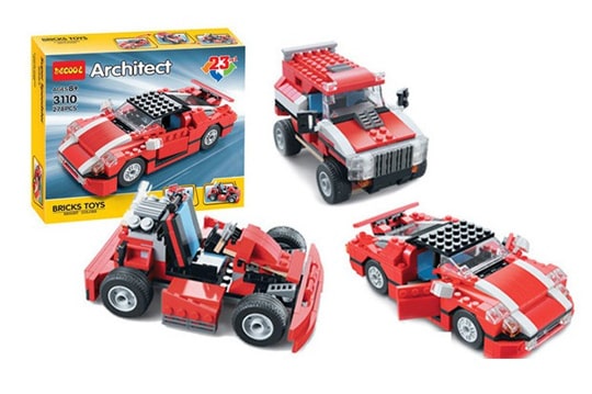 ماشین لگویی بزرگ 278 تیکه آیتم دکول  3110 ( خارجی )