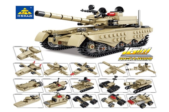 لگوی ارتشی با قابلیت ساخت چندین مدل مختلف از شرکت کازی  kazi84081