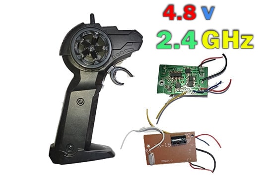 دسته کنترل و مدار ماشین کنترلی با برد بالا ( فرکانس 2.4 گیگ ) با ولتاژ 4.8 ولت