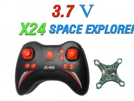 دسته کنترل و مدار کوادکوپتر X24 SPACE EXPLORER