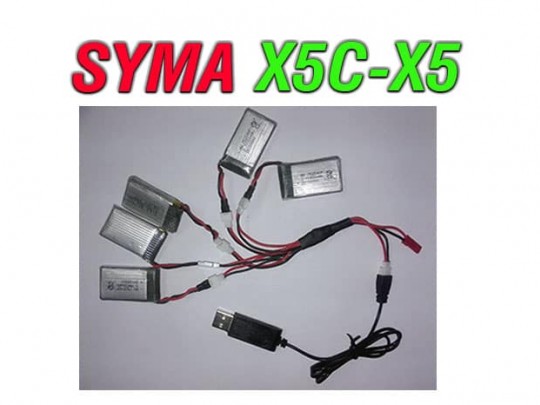 شارژر همزمان 5 باتری کوادکوپتر سیما syma x5-x5c