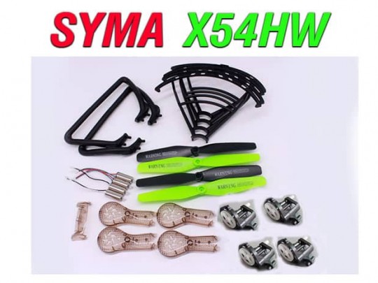 پک کامل قطعات کوادکوپتر SYMA X54hc-x54hw
