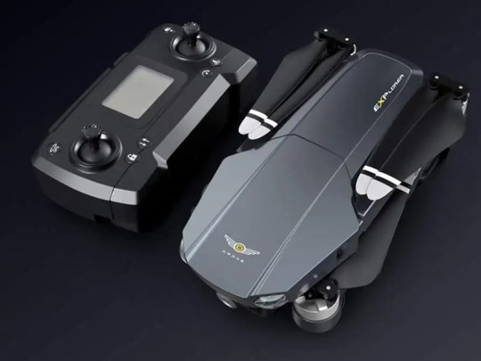 کوادکوپتر  jjrc x20 PRO  مجهز به موتور براشلس و  ماژول جی پی اس و دوربین متحرک و لرزشگیر 3 محوره همراه با باتری یدکی