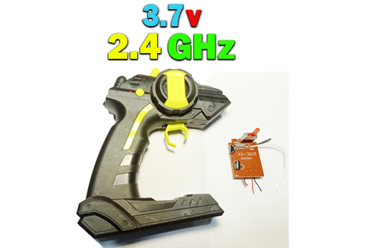 دسته کنترل و مدار ماشین کنترلی با برد بالا ( فرکانس 2.4 گیگ ) با ولتاژ 3.7 ولت