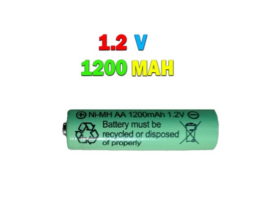 باتری شارژی قلمی 1.2 ولت نیکل متال 1200 میلی آمپر