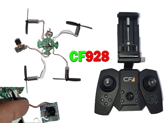 خرید برد و کنترل کوادکوپتر مدل CF928 همراه با موتور و دوربین وای فای 3.7 ولت