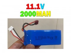 باتری سه سل  کوادکوپتر و هلیکوپتر سوکت t  با ولتاژ 11.1 ولت و  ظرفیت 2000 میلی آمپر