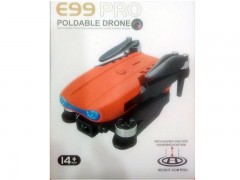 کوادکوپتر e99 pro  با موتور براشلس و دوربین ارسال تصویر زیر و جلو و باتری یدکی اضافه