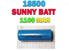 باتری لیتیوم یونی های پاور 18500 با ظرفیت 1100 میلی آمپر -3.7 ولت