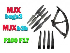 پک کوادکوپتر MJX BUGS 3 و F100 و F17