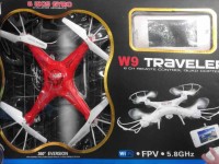 کوادکوپتر w9 با دوربین  ارسال تصویر و صفحه مانیتور