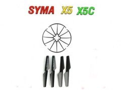پک دوتایی پره و محافظ  پره کوادکوپتر سایما SYMA X5-X5C