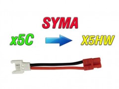 مبدل باتری کوادکوپتر syma x5 (سوکت سفید ) به باتری سایما syma x5hw-x5hc