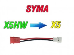 مبدل باتری کوادکوپتر سیما syma X5HW به باتری  سایما SYMA X5