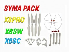 پک قطعات کوادکوپتر سایما x8sw-x8sc ( قابل استفاده برای x8 pro)