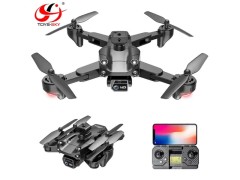 کوادکوپتر S199 gps مجهز به ماژول جی پی اس  و  دوربین   متحرک و سنسور عدم برخورد موانع همراه با باتری یدکی اضافه